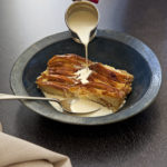 White Chocolate Croissant Bread and Butter Pudding